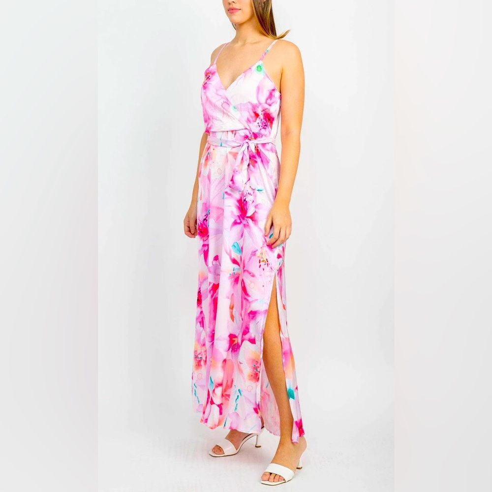 (M) NICOLE MILLER New York Floral Maxi Dress, XS